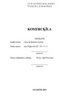 Referāts 'Komercķīla', 1.