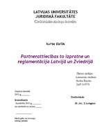 Referāts 'Partnerattiecības, to izpratne un reglamentācija Latvijā un Zviedrijā', 1.