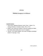 Referāts 'Politiskā kampaņa un vēlēšanas', 1.