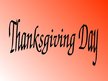 Prezentācija 'Thanksgiving', 1.