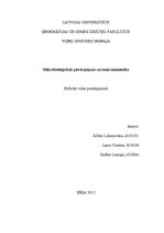 Referāts 'Mikrobioloģiskais piesārņojums un lauksaimniecība', 1.