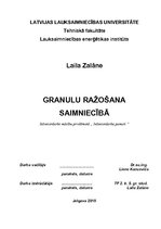 Referāts 'Granulu ražošana saimniecībā', 1.