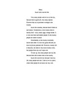 Eseja 'Rural Life Is not for Me', 1.