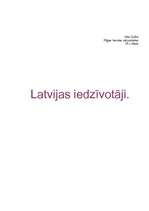 Referāts 'Latvijas iedzīvotāji', 1.