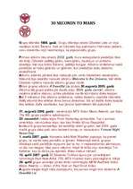 Konspekts 'Thirty Seconds to Mars', 1.