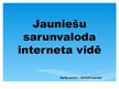 Prezentācija 'Jauniešu sarunvaloda interneta vidē', 1.