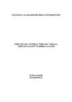 Referāts '"Liepzars" veikala darba analīze', 1.