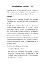 Referāts 'Emocionālais intelekts', 1.