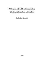 Referāts 'Grieķu sadzīve', 1.