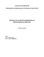 Konspekts 'Mūzikas klausīšanās pirmsskolas pedagoģiskajā procesā', 1.