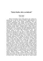 Referāts 'Kārļa Skalbes dzīve un daiļrade', 1.