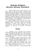 Referāts 'Andreja Pumpura spilgtā personība un viņa devums latviešu kultūrā', 6.