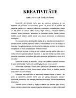 Konspekts 'Kreativitāte jeb radošums', 1.