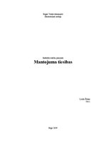 Konspekts 'Mantojuma tiesības', 1.