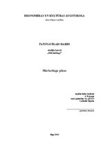 Referāts 'Mārketinga plāns (koncepcija)', 1.