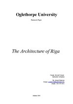 Referāts 'Architecture in Riga', 1.