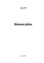 Biznesa plāns 'Biznesa plāns uzņēmumam, kas nodarbojas ar piena produktu tirdzniecību', 1.