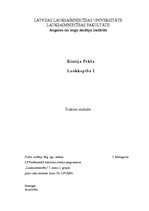 Prakses atskaite 'Prakses atskaite - laukkopība', 1.