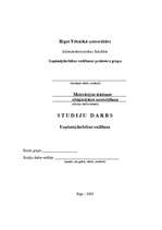 Referāts 'Motivācijas sistēmas efektivitātes novērtēšana', 1.