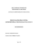 Diplomdarbs 'Personālapmācības centra konkurētspējas veicināšanas projekts', 1.