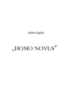 Konspekts 'Anšlava Eglīša romāns "Homo novus"', 1.