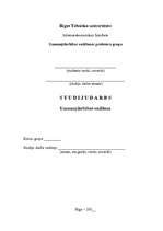 Referāts 'Stratēģijas izvēle un realizēšana būvniecības uzņēmumā', 1.