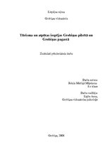 Referāts 'Tūrisma un atpūtas iespējas Grobiņas pilsētā un Grobiņas pagastā', 1.
