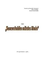 Eseja 'Komercdarbība mākslas filmās', 1.