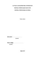 Prakses atskaite 'Prakses atskaite konditorejas izstrādājumu ražošanas uzņēmumā', 1.