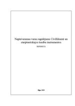 Referāts 'Nepārvaramas varas regulējums Civillikumā un starptautiskajos tiesību instrument', 1.