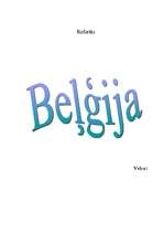 Referāts 'Beļģija un tās sociālie un ekonomiskie rādītāji', 1.