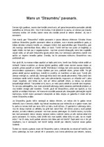 Eseja 'Mans un Straumēnu pavasaris', 1.