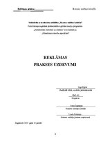 Prakses atskaite 'Reklāmas prakses atskaite', 8.