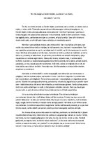 Eseja 'No rīta staigā uz četrām kājām, pusdienā - uz divām, bet vakarā - uz trim', 1.