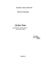 Referāts 'Akvīnas Toma dzīves gaitas un sholastikas jēdzieni', 1.