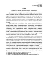 Eseja 'Hiperrealitāte - mediju radīts fenomens', 1.