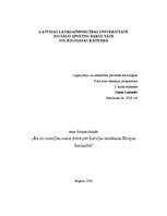 Eseja 'Kas ir mainījies manā dzīvē pēc Latvijas iestāšanās Eiropas Savienībā', 1.