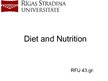 Prezentācija 'Diet and Nutrition', 1.