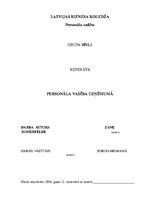 Referāts 'Personāla vadība uzņēmumā', 1.