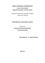Konspekts 'Globalizācijas ekonomiskie aspekti', 1.
