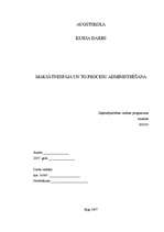 Referāts 'Maksātnespēja un to procesu administrēšana', 1.