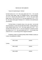 Paraugs 'Privātais testaments', 1.