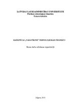 Referāts 'Kafejnīcas "Varavīksne" tehnoloģiskais projekts', 1.