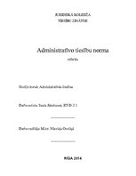 Referāts 'Administratīvo tiesību norma', 1.