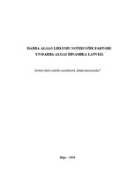 Referāts 'Darba algas lielumu noteicošie faktori', 1.
