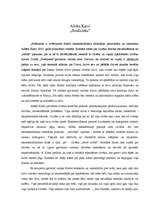 Eseja 'A.Kamī "Svešinieks"', 1.