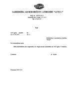 Paraugs 'Atbildes vēstule', 1.