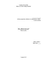 Biznesa plāns 'Biznesa plāns biškopības veikalam', 1.