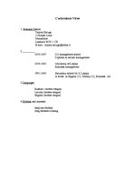 Paraugs 'Curriculum Vitae ', 1.