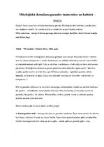 Paraugs 'Mitoloģiskā domāšana pasaules tautu mītos un kultūrā', 3.